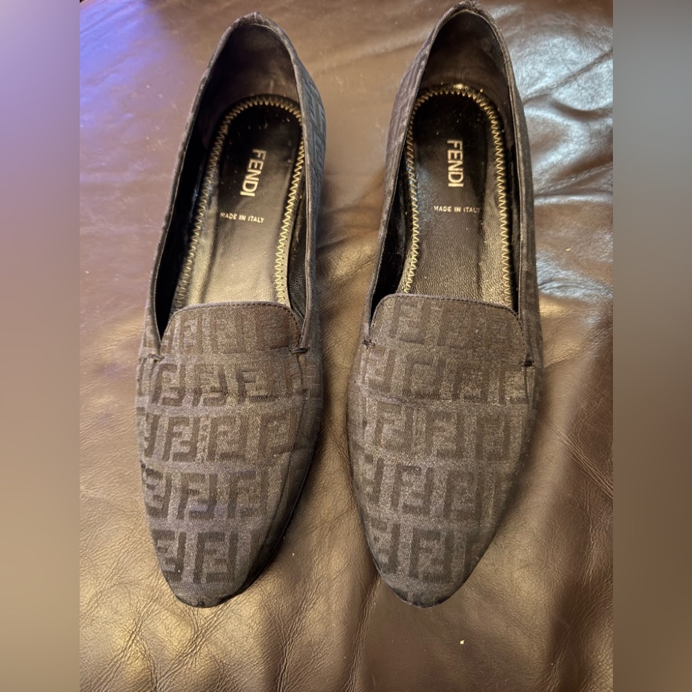 Fendi Monogram Loafers - Picture 1 of 8